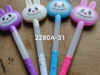 2280A-31 Labubuခေါင်းပုံ မီးလင်းတုတ်ချောင်း (10pcs)