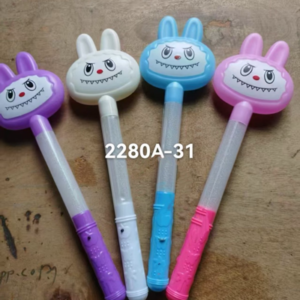 2280A-31 Labubuခေါင်းပုံ မီးလင်းတုတ်ချောင်း (10pcs)